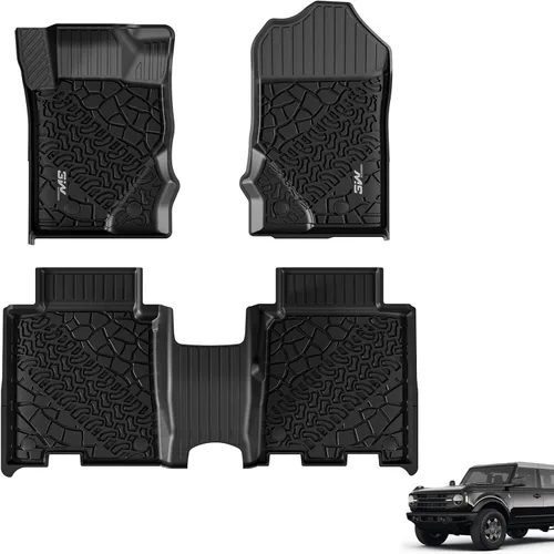 Vista 15 de 3W Alfombrillas para Ford F-150 2015-2025 y F150 Lightning SuperCrew 2022-2025 (sin almacenamiento plano plegable), TPE para todo tipo de clima