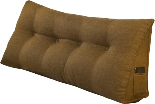Vista 11 de Almohada triangular de cuña tamaño Queen, almohadas de lectura para sentarse en la cama, sofá, cojín de soporte de espalda, almohadas lumbares