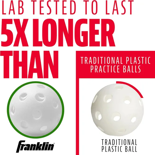 Vista 4 de Franklin Sports MLB Indestruct-A-Ball - Juego de 12 pelotas de béisbol