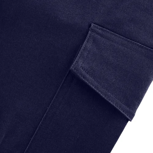 Vista 9 de UQRZAU Pantalones de trabajo para mujer, color sólido, casual, cintura elástica, con cordón y bolsillo lateral, pantalones de lápiz casuales