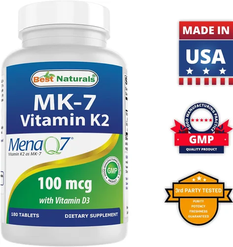 Vista 7 de Best Naturals CoQ10 600 mg y vitamina K2 (MK7) con D3