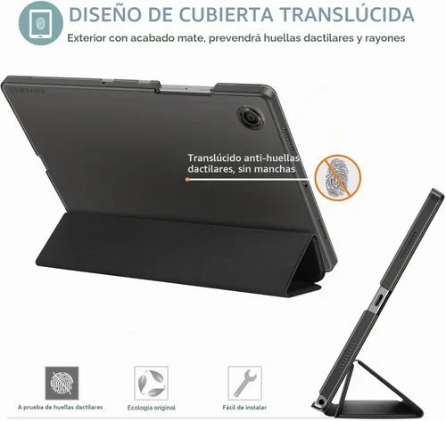 Vista 4 de ProCase Funda Inteligente para Galaxy Tab A8 10.5, Carcasa Trasera Dura Delgada con Soporte Funda Protectora Inteligente para Galaxy Tab A8 10.5