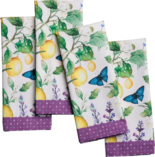 Vista 148 de Maison d' Hermine Juego de 4 servilletas de tela 100% algodón, suaves y duraderas, servilletas cuadradas reutilizables para uso diario, lavables