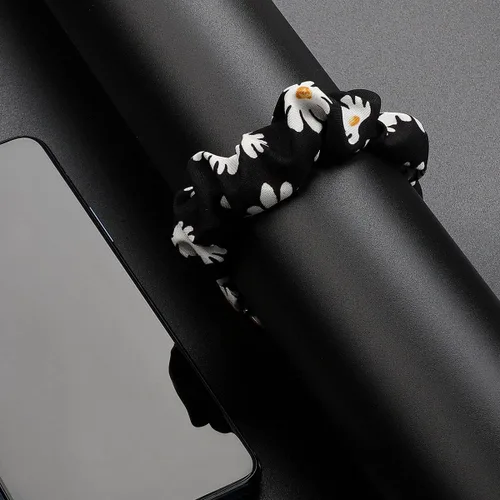 Vista 5 de Correa compatible con correa Fitbit Luxe para mujer correas elásticas suaves de repuesto para lujo crisantemo S