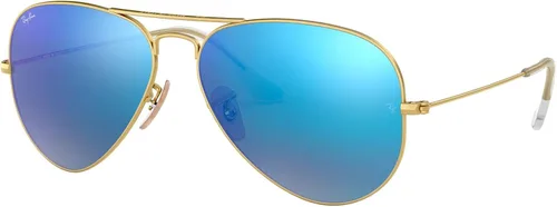 Vista 2 de Ray-Ban Rb3025 Classic - Lentes de sol con espejo, diseño de aviador para mujer