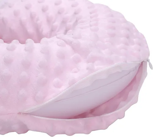 Vista 3 de PENINSULA LOVE Almohada inflable de viaje para niños, almohada ajustable en forma de U con funda lavable, espuma viscoelástica suave, soporte