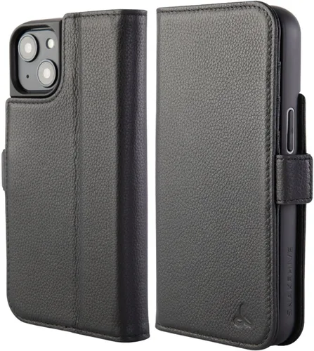 Vista 12 de Snakehive Cartera de cuero para iPhone 13 Funda de cuero genuino con tarjetero Funda tipo libro con tapa y soporte Compatible con iPhone 13