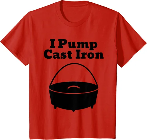 Vista 47 de I Pump - Camiseta de hierro fundido para cocinar al horno holandés