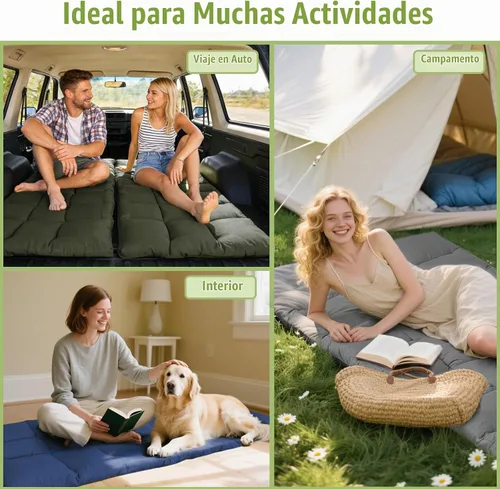 Vista 3 de Tuphen Protector de colchón de cuna para camping, cubrecolchón de cuna, colchón de campamento, almohadilla para dormir de 75 x 30 pulgadas
