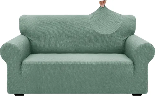 Vista 73 de ZNSAYOTX 1 Funda de silla Jacquard para sala de estar, funda de silla de alta elasticidad con brazos, antideslizante, apta para mascotas, funda