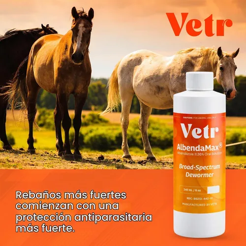 Vista 5 de vetr AlbendaMax Suspensión Oral, Líquido para Bovinos, Ovinos y Cabras – 8.1 fl oz