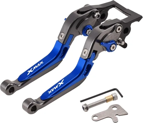 Vista 27 de Palanca de freno de embrague plegable ajustable para Xmax 125 250 300 400 XMAX250 XMAX300 2018 2023 (color : 7)