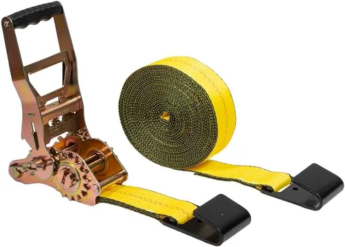 Vista 16 de Mytee Products Correas de trinquete de gancho plano de 4 pulgadas, correas de amarre de trinquete resistentes de 4 x 20 pies con ganchos planos