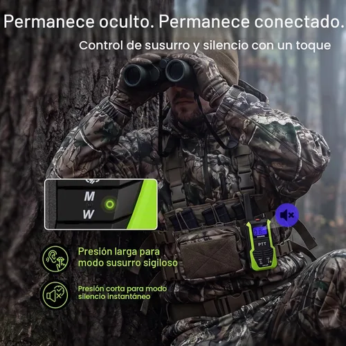 Vista 7 de Radioddity Walkie Talkies impermeables HD-2 IP67 resistente, paquete de 2+4