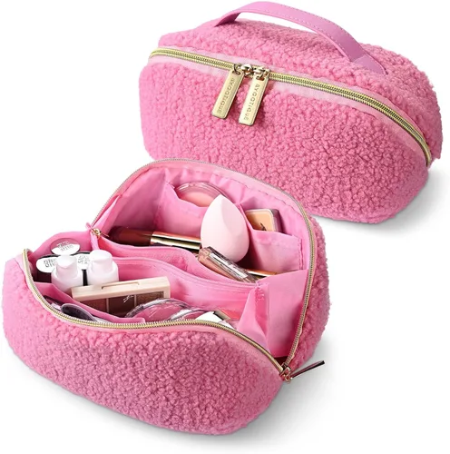 Vista 15 de BYOOTIQUE AW 420D - Neceser de viaje de nailon transparente, portátil, ligero, transparente, organizador de almacenamiento de cosméticos, piscina