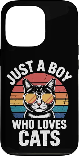 Vista 10 de Just A Boy Who Loves Cats Feline Enthusiast Pet Cat Parents Case for iPhone 16