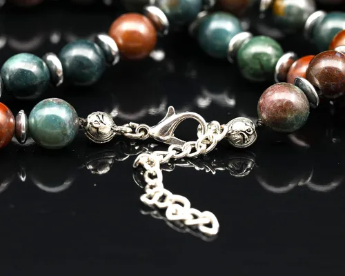 Vista 71 de Colgante de corazón de aventurina natural, Collar de cuentas de aventurina genuina, Collar de piedra verde, Collar de piedras preciosas, Cuentas