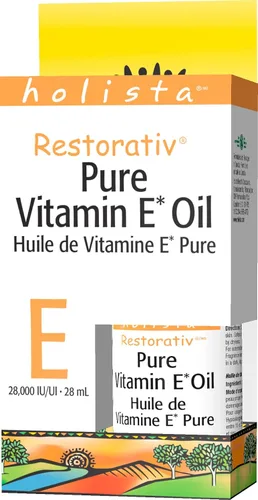 Vista 2 de Holista Restorativ Aceite Puro Vitamina E 28000 UI, 0.9 fl oz
