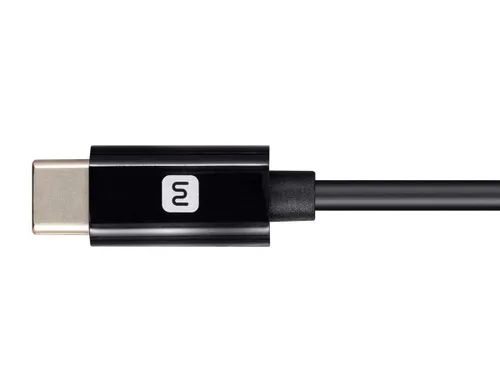 Vista 3 de Monoprice Cable de carga Lightning a USB-C, certificado MFi de Apple, 6 pies, color negro, serie Essential