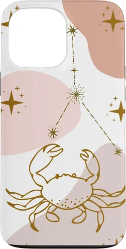 Vista 24 de Cancer Celestial Zodiac Sign Constellation Pastel Aesthetic Case for iPhone 17
