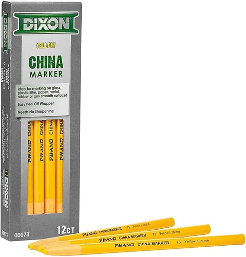 Vista 13 de Dixon Marcador para porcelana, negro, punta delgada, docena
