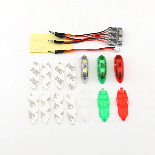 Vista 5 de CrazyLight V3 - Luz LED impermeable adecuada para aviones RC FPV de ala fija y vuelo nocturno