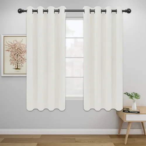 Vista 135 de Easy-Going - Cortinas opacas para dormitorio, aislamiento térmico sólido con ojales, cortinas de ventana para reducción de ruido, cortinas