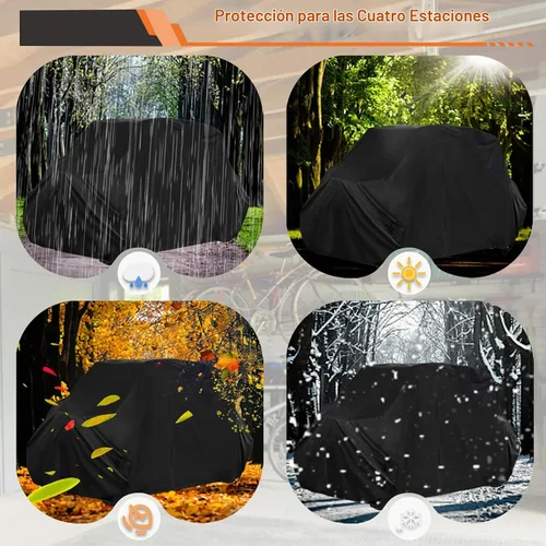 Vista 8 de Cubierta UTV 4 plazas impermeable 420D resistente con cremallera al aire