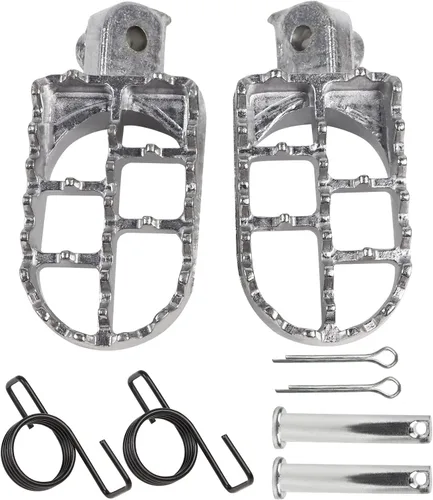 Vista 9 de FLYPIG Estriberas de aluminio Reposapiés Reposapiés para Dirt Bike 50 70 90 110 PW50 TW200 XR50R XR70 CRF50 CRF50F CRF70 CRF70F CRF80F CRF100F Negro