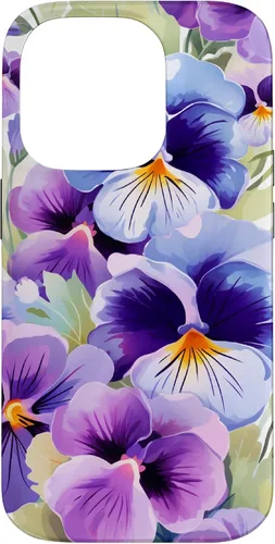Vista 17 de Pansy Flower Pattern Floral Case for iPhone 17