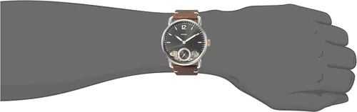 Vista 2 de Fossil ME1165 The Commuter Twist Reloj analógico de cuarzo marrón para hombre, Marrón, Reloj de cuarzo
