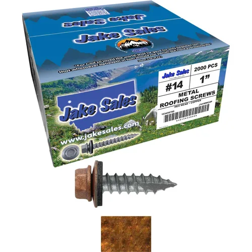 Vista 206 de TORNILLOS PARA TECHOS DE METAL #14: (250) Tornillos x 1" ABC GRIS Tornillo para techo de chapa metálica con cabeza hexagonal y arandela.