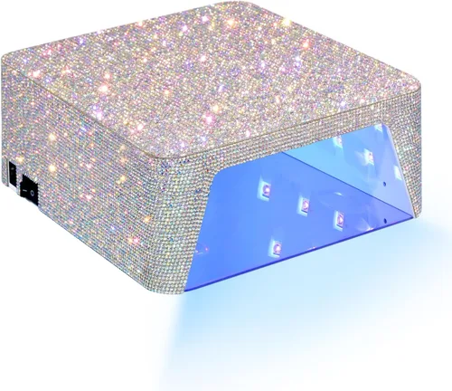 Vista 7 de Lámpara de uñas UV, luz UV de 96 W para uñas de gel, luz de uñas inalámbrica, secadora de uñas recargable, control táctil y sensor automático