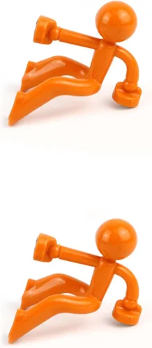 Vista 14 de Creative Wall Climbing Villain - Imanes para refrigerador, imán para colgar en la llave (negro, blanco, azul, naranja)