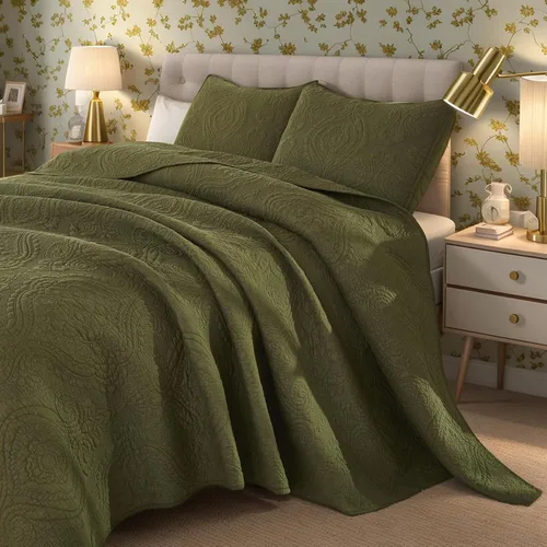 Vista 20 de Brandream juego de cama de lujo de 3 piezas, color blanco, de gran tamaño, juego de edredón, tamaño queen