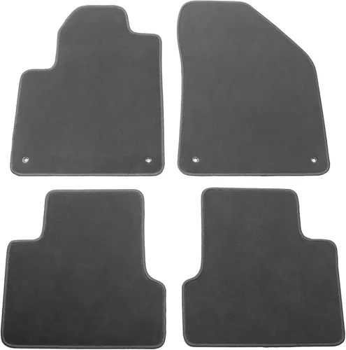 Vista 10 de IKON MOTORSPORTS, Alfombrillas de nailon para automóvil compatibles con Jeep Cherokee 4DR 2014-2023, alfombras de automóvil de pasajeros color beige