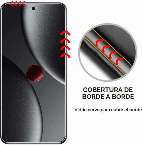 Vista 3 de Protector de pantalla para Xiaomi 15 Ultra, juego de vidrio templado UV, cobertura de borde a borde, soporte de identificación de huellas