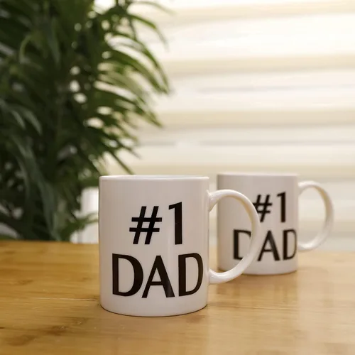 Vista 7 de Zenply Taza de café con texto en inglés "Best Dad Coffee", 11 onzas, divertida taza novedosa, impresa en ambos lados, regalo perfecto para papá
