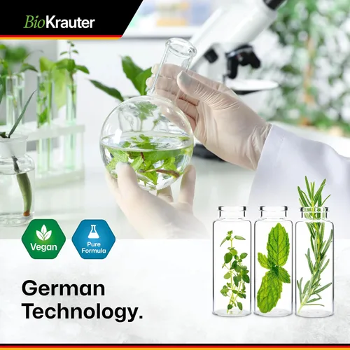 Vista 7 de BIO KRAUTER Lobelia Tintura para limpieza y desintoxicación pulmonar – Extracto líquido de hierba de lobelia vegana pura – 2 onzas líquidas. 84 días