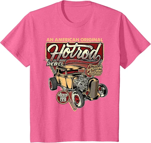 Vista 110 de Camiseta vintage Hot Rod Speed and Power para hombre Asphalt Grey