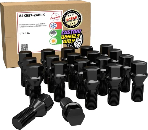 Vista 13 de Wheel Accessories Parts Juego de 20 pernos de orejeta M14 x 1.25 14 x 1.25 para asiento de bellota, 0.669 in, hexagonal, 1.299 in de longitud