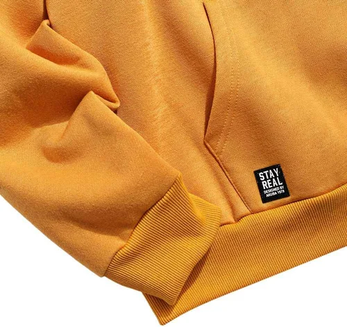 Vista 4 de ZAFUL Sudadera con capucha con cordón para hombre, unisex, de manga larga, sin botones, casual