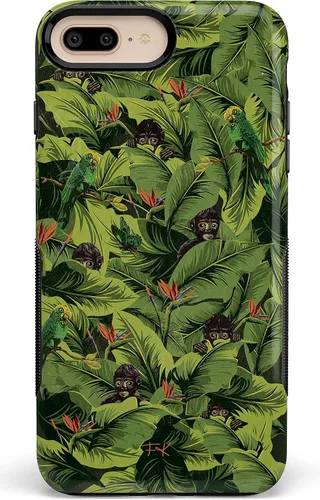 Vista 23 de Casely Funda para iPhone 6/7/8 Plus Funda con estampado de festival (solo buenas vibraciones)