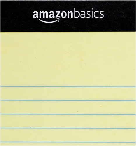 Vista 7 de Amazon Basics Bloc legal de 8.5 x 11.75 pulgadas, color canario, 72 unidades (paquete de 12), 50 hojas por bloc, 6 paquetes por caja