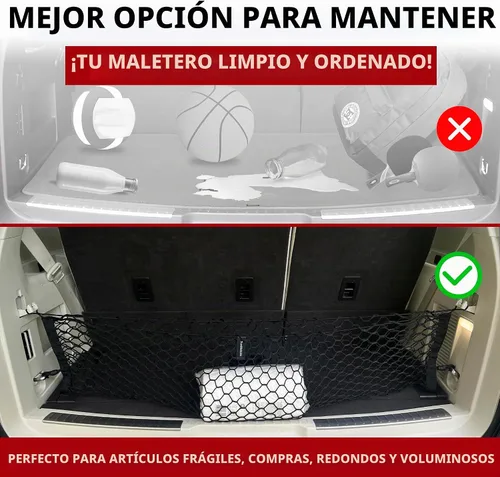 Vista 5 de Red de carga elástica para maletero estilo sobre para Lincoln Navigator 2018-2026 – Organizador y almacenamiento de maletero premium – Red