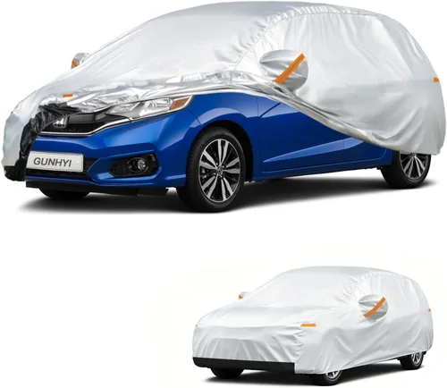 Vista 102 de GUNHYI - Funda de automóvil de 6 capas para Tesla Model 3 (2017-2025), impermeable para todo tipo de clima, protección UV contra la nieve, el sol