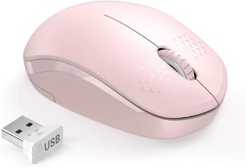 Vista 15 de Seenda - Ratón inalámbrico de 2.4G, con nanoreceptor USB, clic silencioso para computadora, portátil, PC, tableta, Mac - Negro Pequeño diseño
