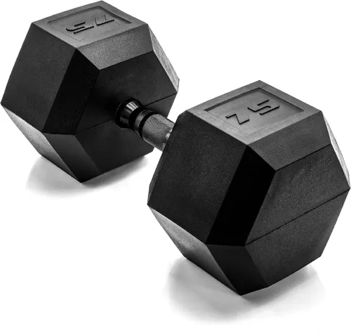 Vista 82 de CAP Barbell Peso de la mancuerna hexagonal recubierta, individual, 10-120 libras, múltiples opciones
