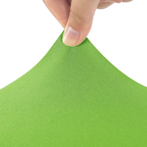 Vista 4 de Peomeise - Funda de mesa de elastano de 4 pies, mantel rectangular elástico de elastano (verde manzana, 4 pies)