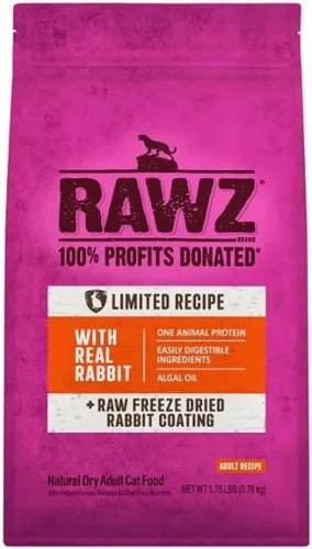 Vista 5 de Rawz® Comida Seca para Gatos Sin Harina, Pollo Deshidratado, Receta de Pavo y Pollo (1.75 Lb)